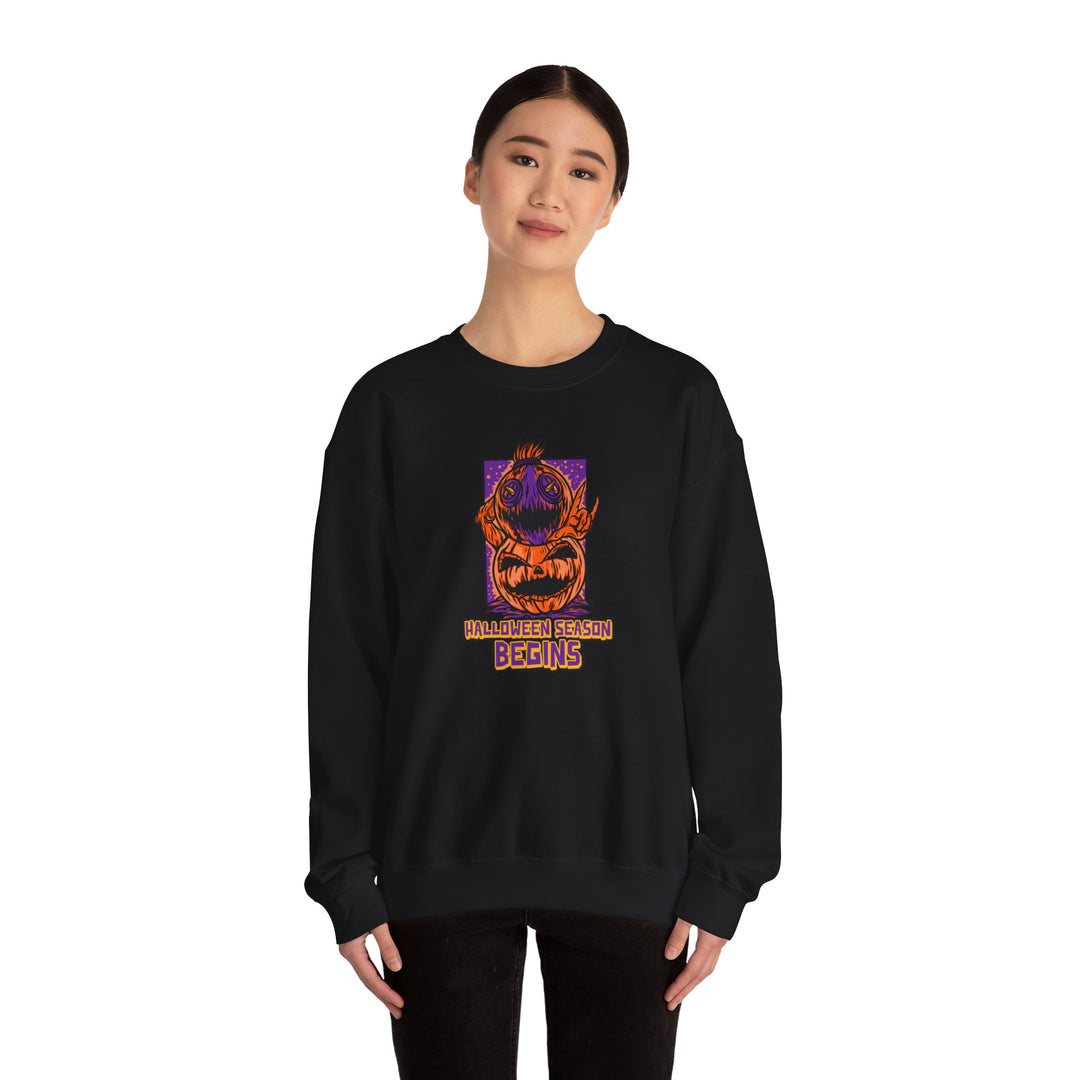 "Halloween Season Begins" - Start The Spookfest Crewneck Sweatshirt