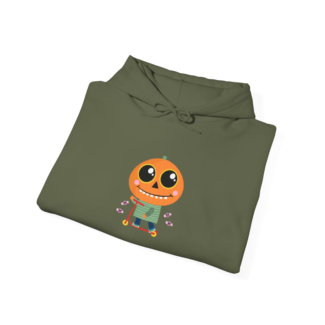 "Pumpkin Rider" - Rev Up Your Halloween Hooded Sweatshirt