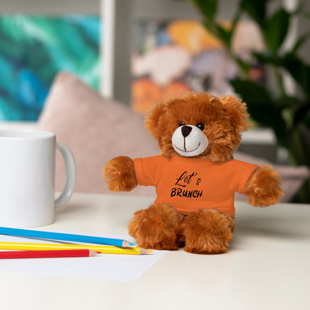 "Let's Brunch" Stuffed Animals with Tee = Cuddly Fun!