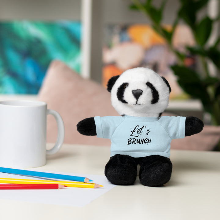 "Let's Brunch" Stuffed Animals with Tee = Cuddly Fun!