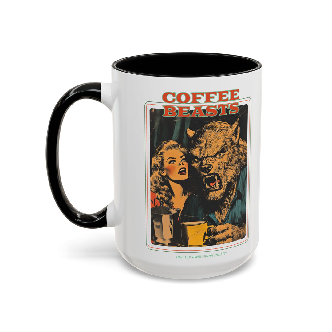 "Coffee Beasts" Accent Mug – Bold Sips, Bold Style