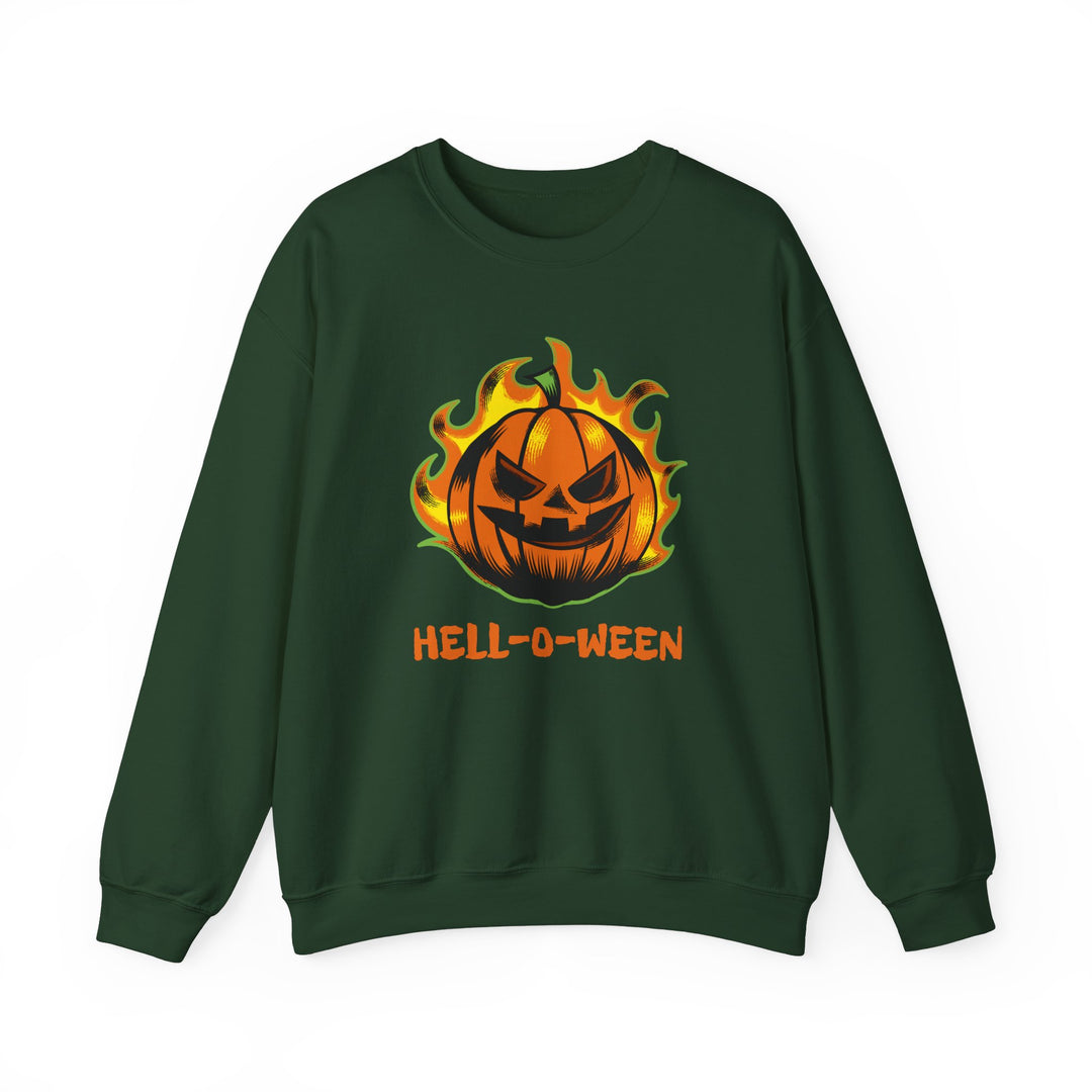 "HELL-O-WEEN" - Spook Tacular Comfort Crewneck Sweatshirt