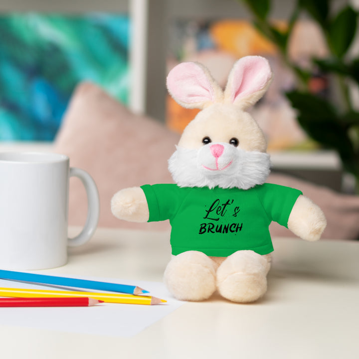 "Let's Brunch" Stuffed Animals with Tee = Cuddly Fun!