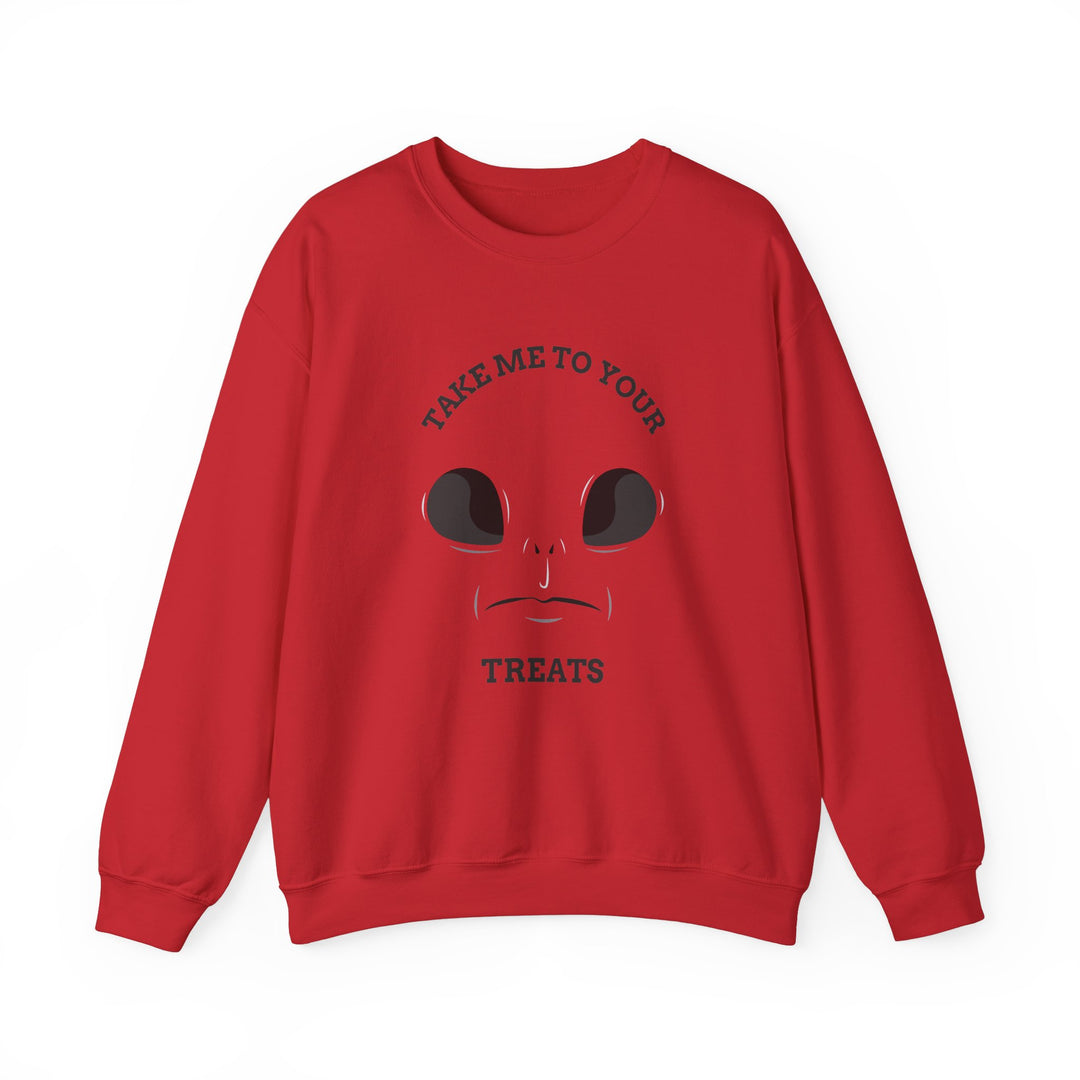 "Take Me To Your Treats" - Sweet & Spooky Style Crewneck Sweatshirt