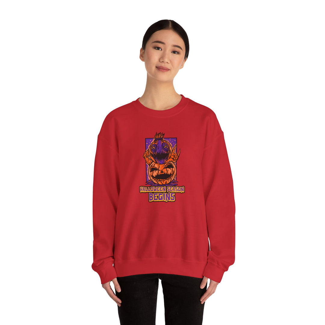 "Halloween Season Begins" - Start The Spookfest Crewneck Sweatshirt