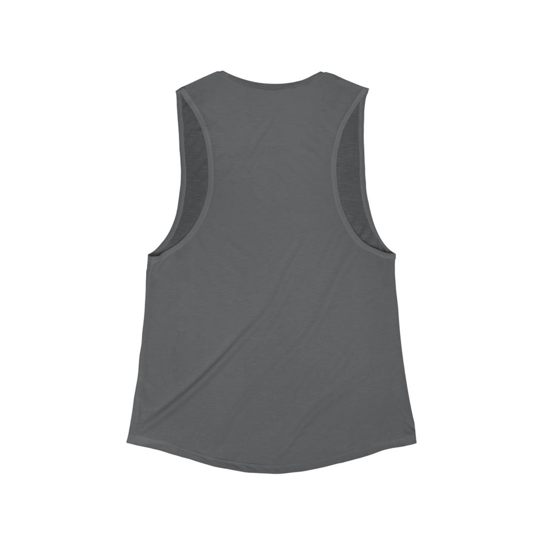 Women's "Peaceful Vibes"Flowy Scoop Muscle Tank