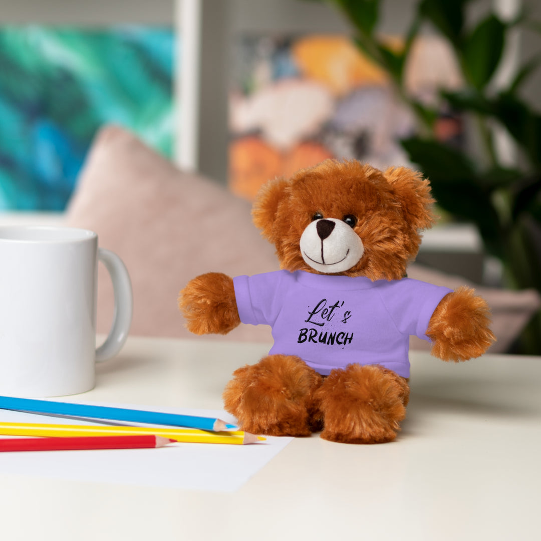 "Let's Brunch" Stuffed Animals with Tee = Cuddly Fun!