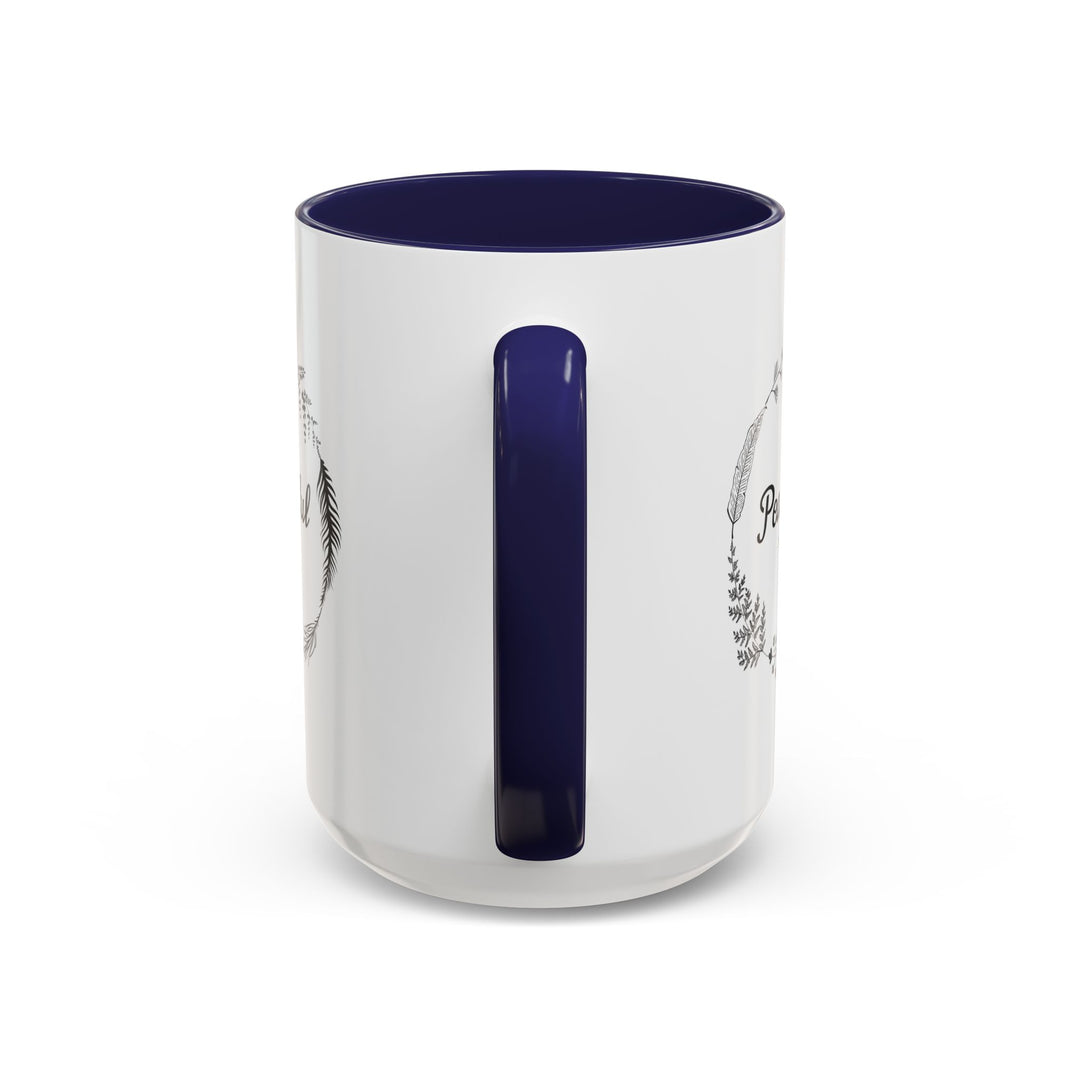 "Peaceful Vibes" Accent Coffee Mug (11, 15oz)