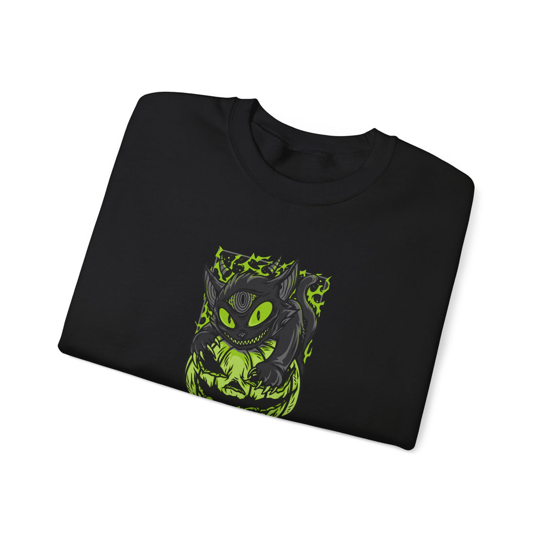 "Trick or Meow" - Spooky Purrfection! Crewneck Sweatshirt