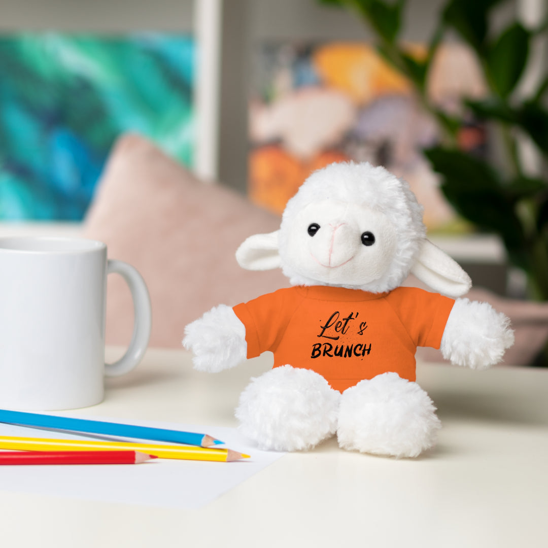 "Let's Brunch" Stuffed Animals with Tee = Cuddly Fun!