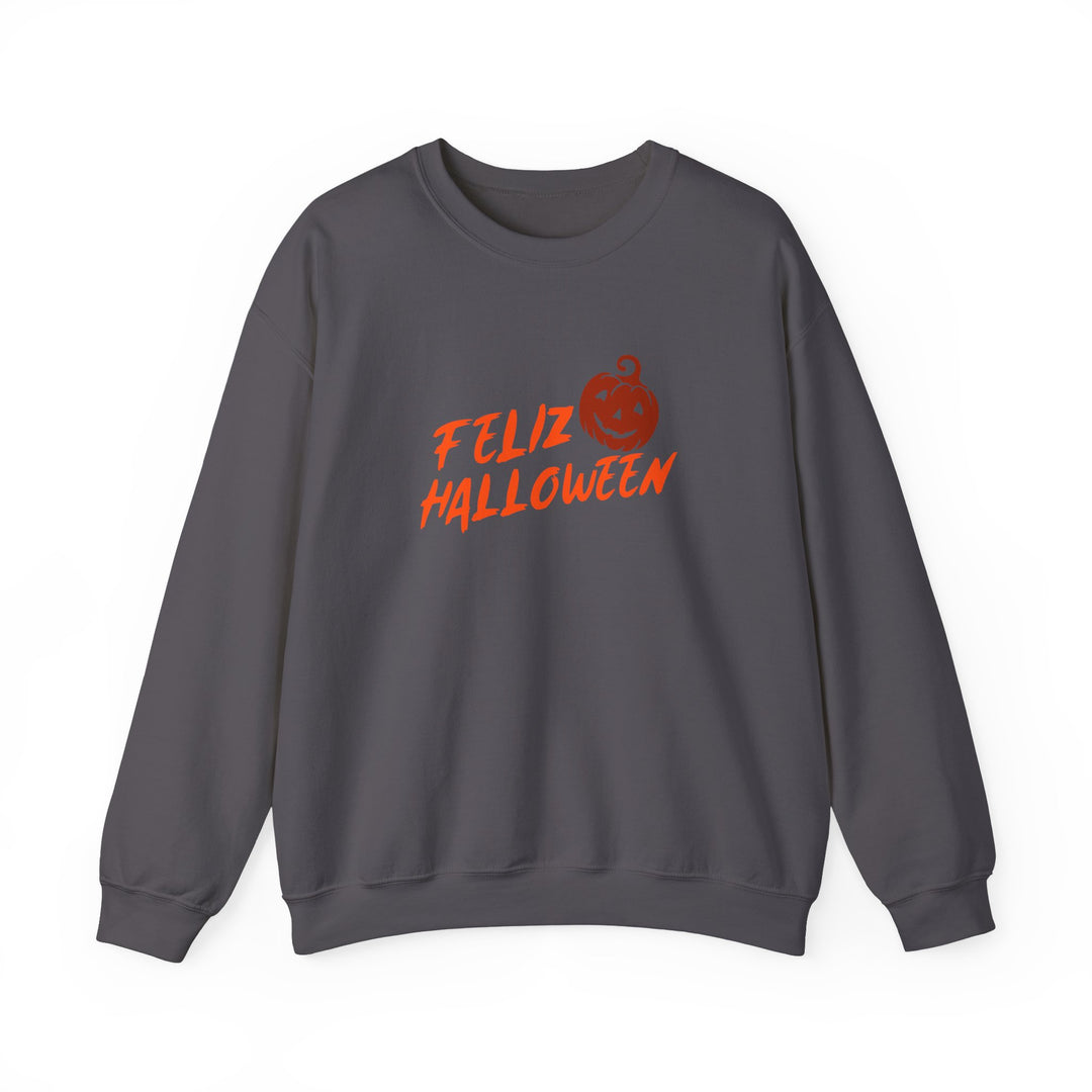 "Feliz Halloween" - Spooktacular Style Crewneck Sweatshirt