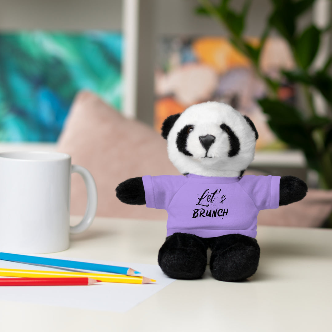 "Let's Brunch" Stuffed Animals with Tee = Cuddly Fun!