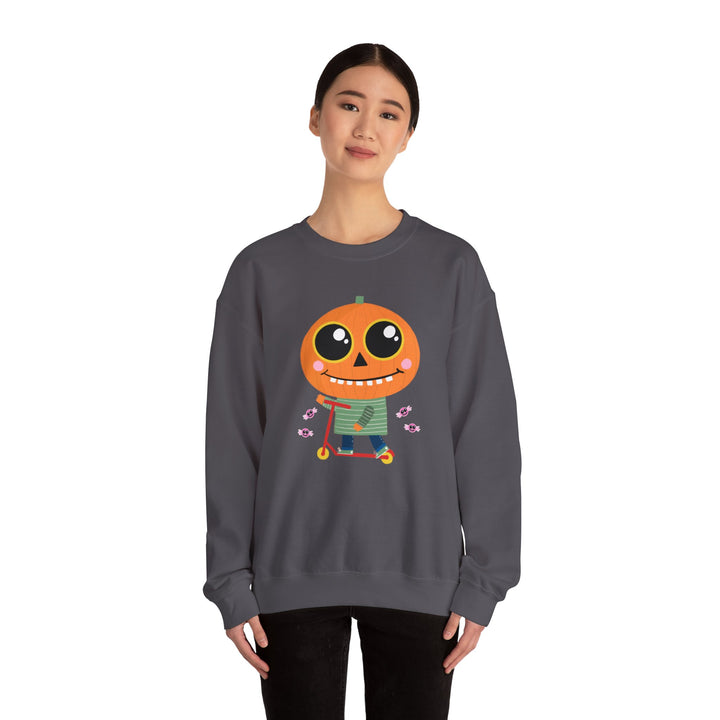 "Pumpkin Rider" - Rev Up Your Halloween Crewneck Sweatshirt