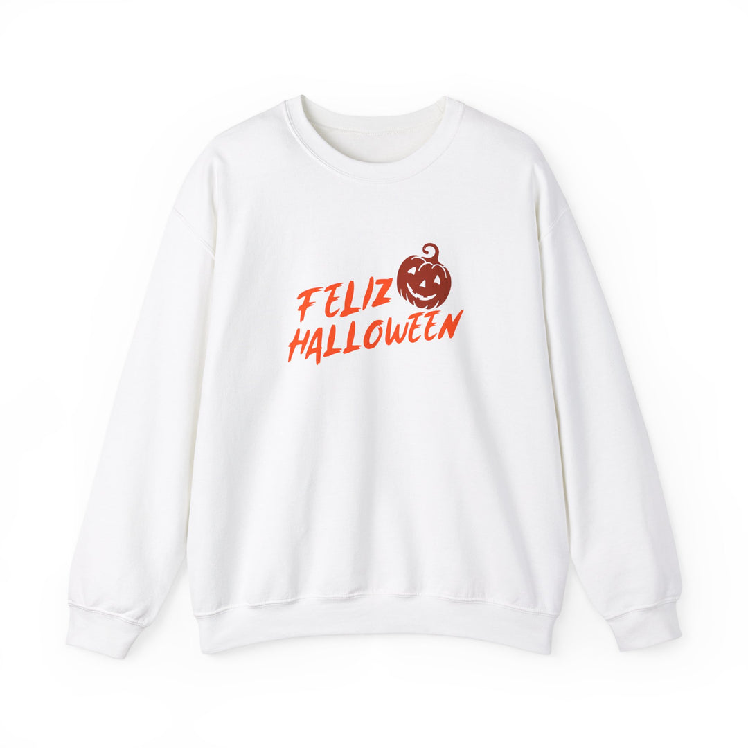 "Feliz Halloween" - Spooktacular Style Crewneck Sweatshirt