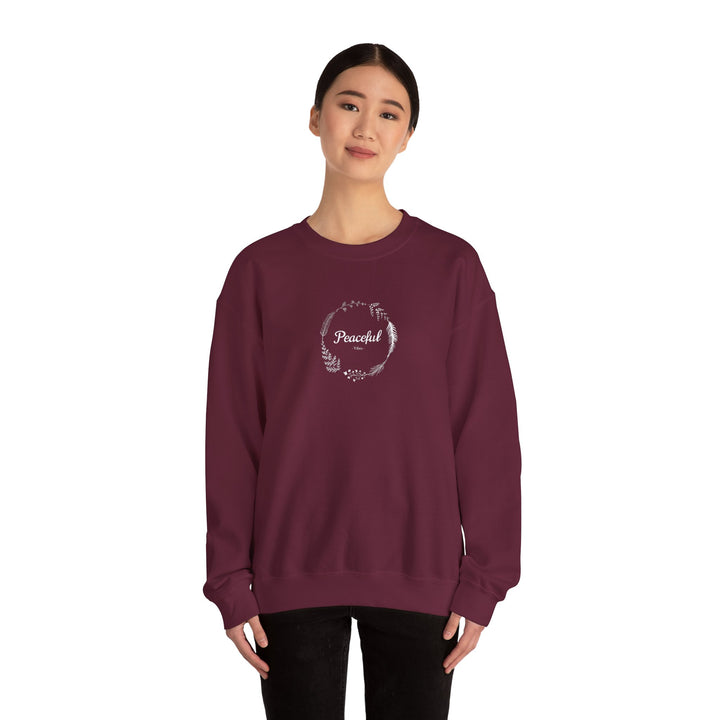 "Peaceful Vibes" Unisex Heavy Blend™ Crewneck Sweatshirt - Pure Comfort!