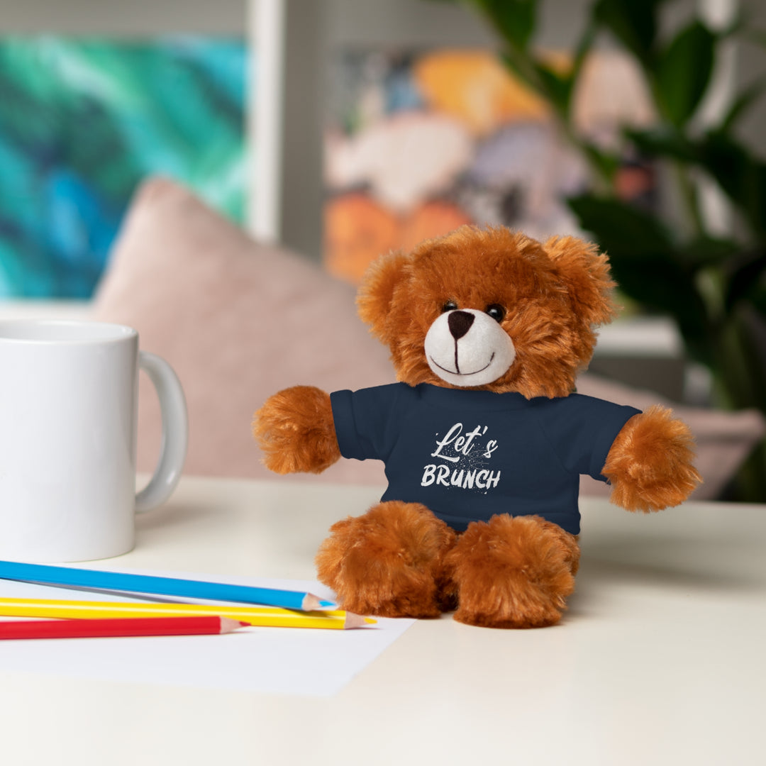 "Let's Brunch" Stuffed Animals with Tee = Cuddly Fun!