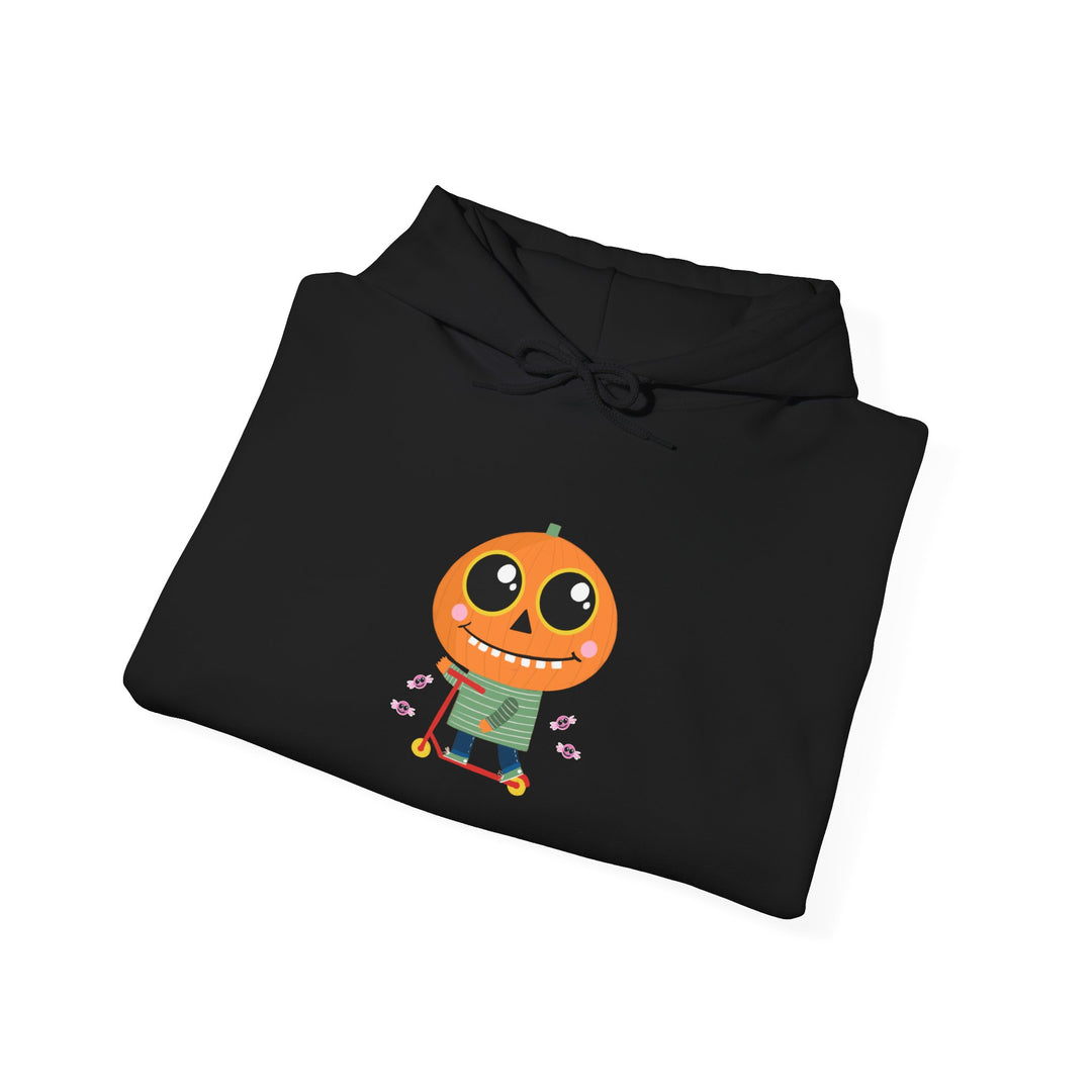 "Pumpkin Rider" - Rev Up Your Halloween Hooded Sweatshirt