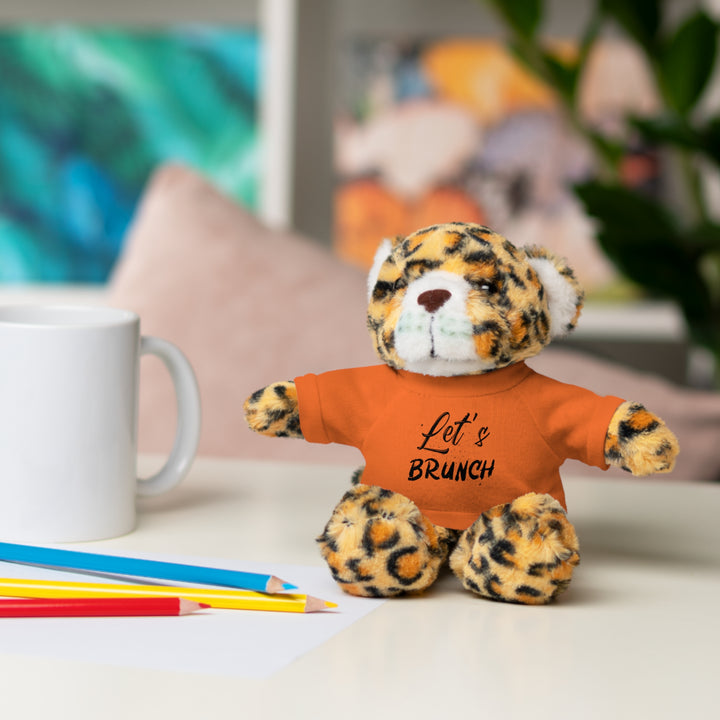 "Let's Brunch" Stuffed Animals with Tee = Cuddly Fun!