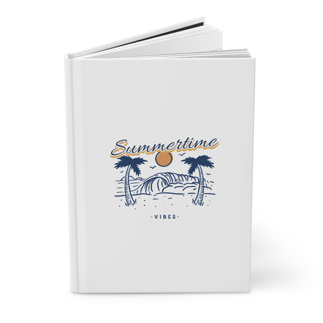 "Summertime Vibes" Hardcover Journal Matte  – Capture the Sun, One Page at a Time