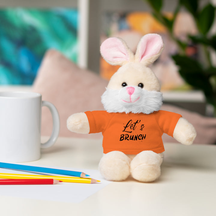 "Let's Brunch" Stuffed Animals with Tee = Cuddly Fun!