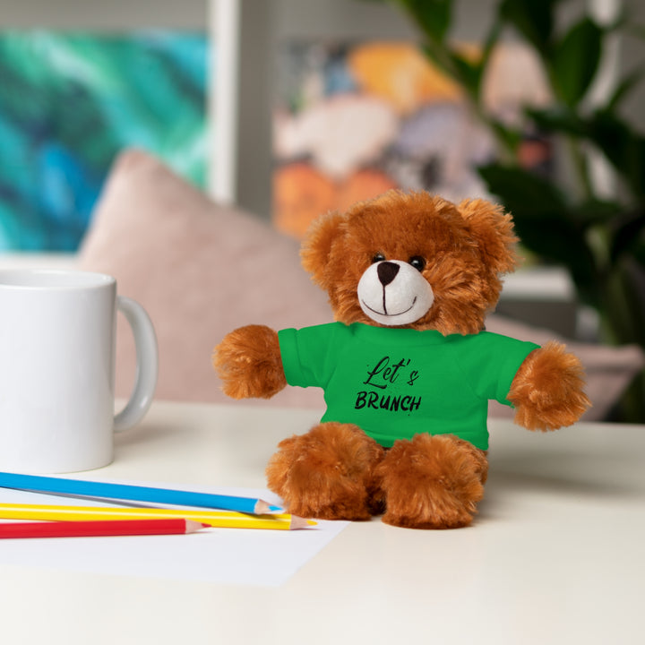 "Let's Brunch" Stuffed Animals with Tee = Cuddly Fun!