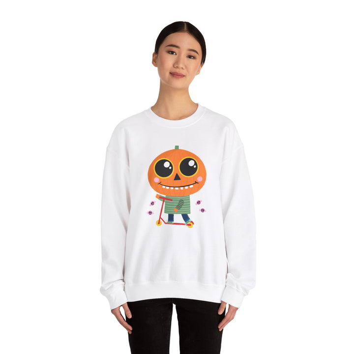 "Pumpkin Rider" - Rev Up Your Halloween Crewneck Sweatshirt