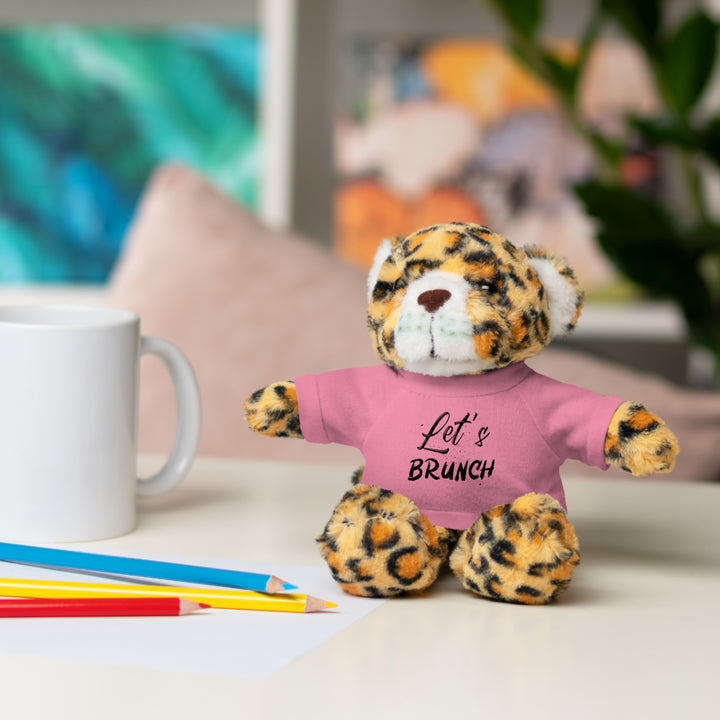 "Let's Brunch" Stuffed Animals with Tee = Cuddly Fun!