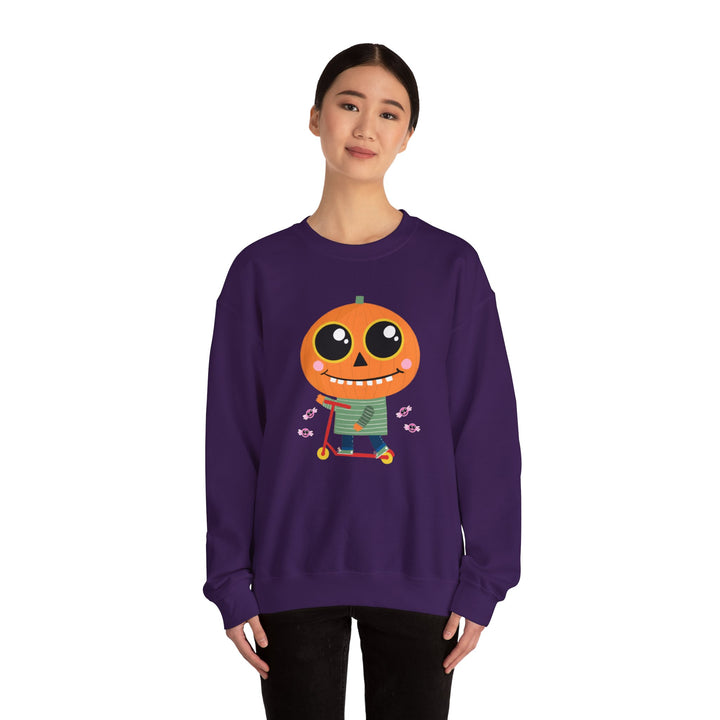 "Pumpkin Rider" - Rev Up Your Halloween Crewneck Sweatshirt