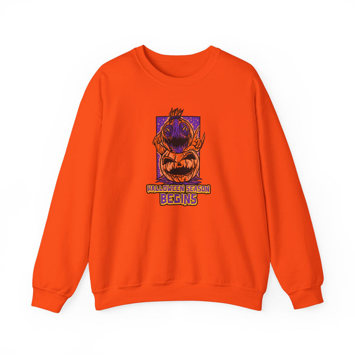 "Halloween Season Begins" - Start The Spookfest Crewneck Sweatshirt