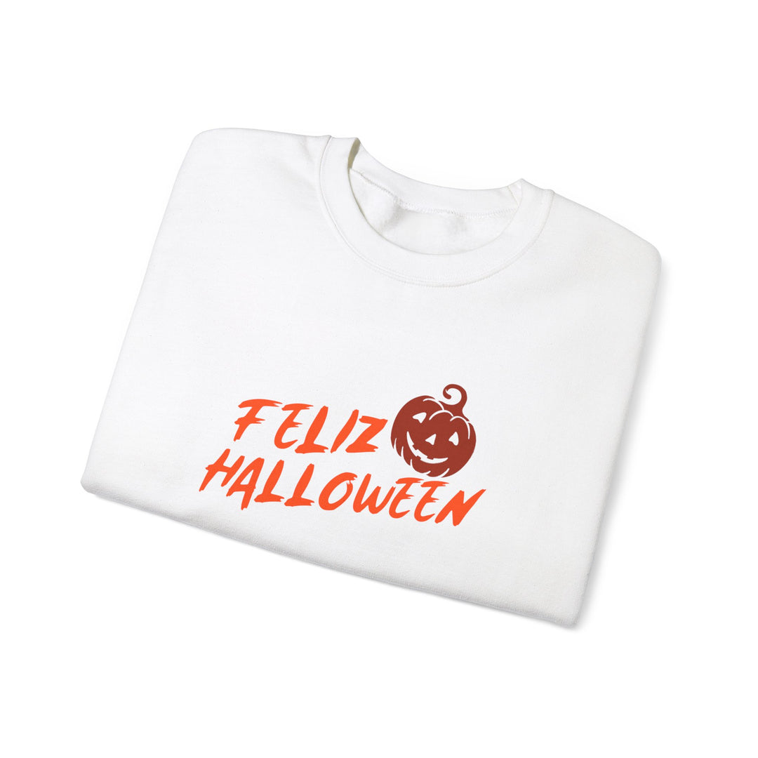 "Feliz Halloween" - Spooktacular Style Crewneck Sweatshirt