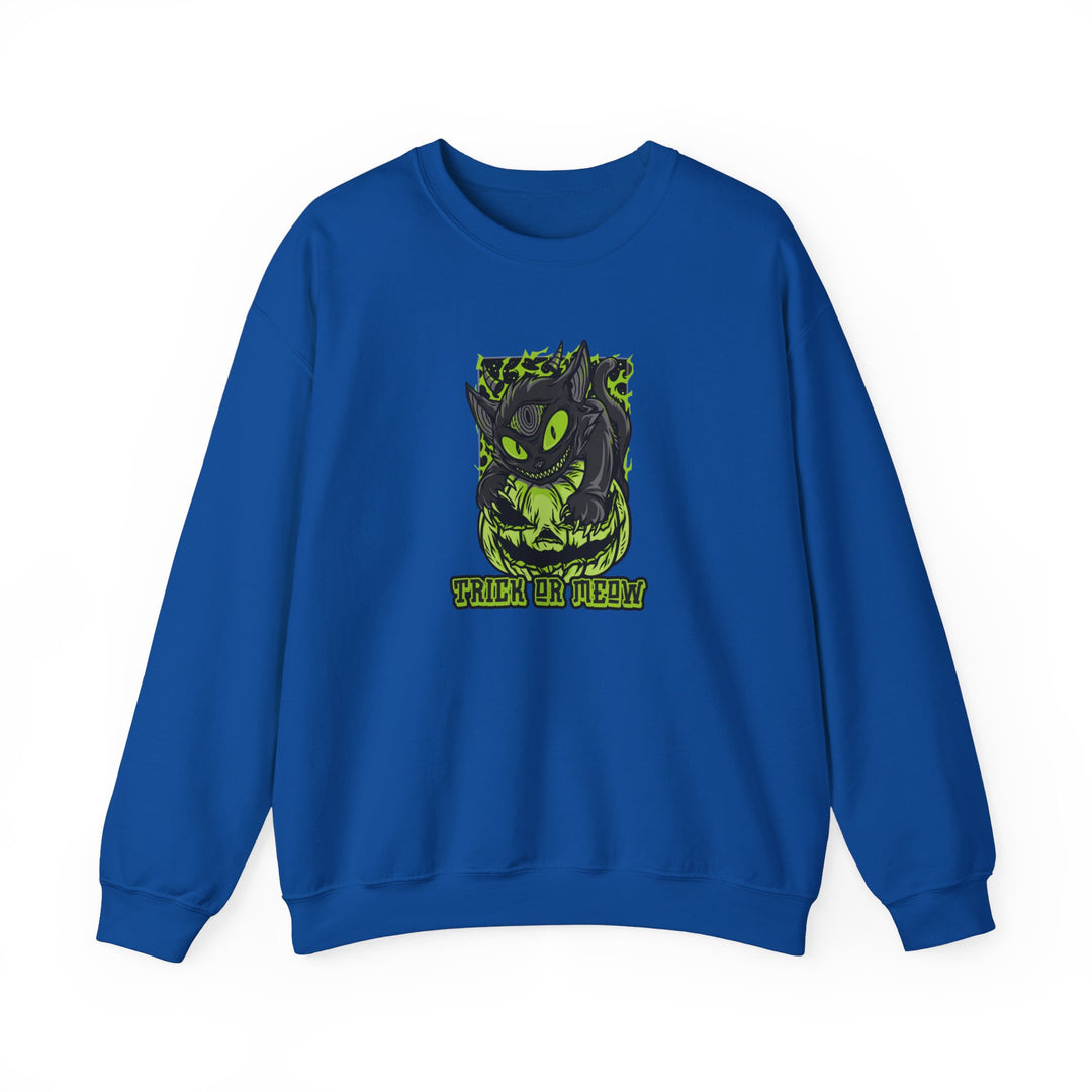 "Trick or Meow" - Spooky Purrfection! Crewneck Sweatshirt