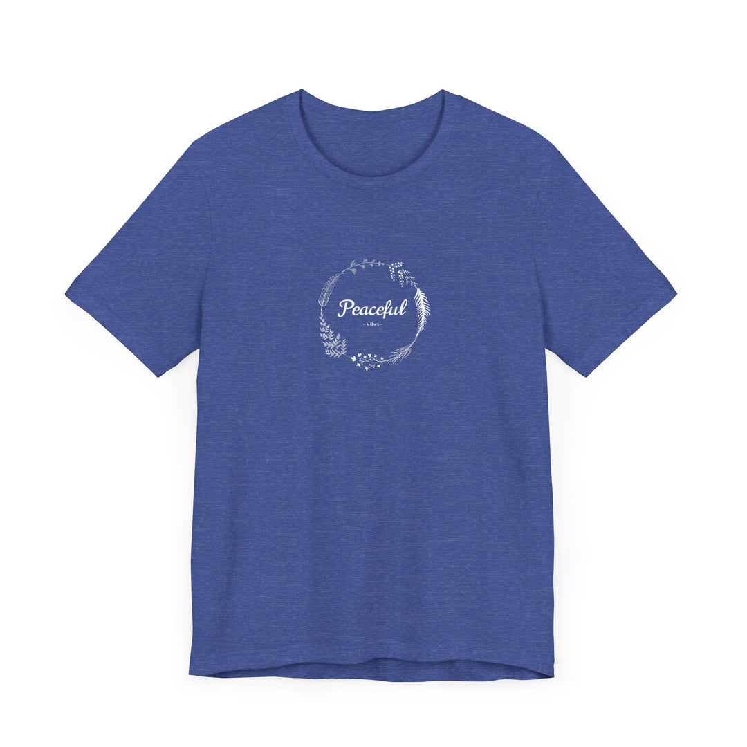 "Peaceful Vibes" Unisex Jersey Short Sleeve Tee – Comfort Meets Style