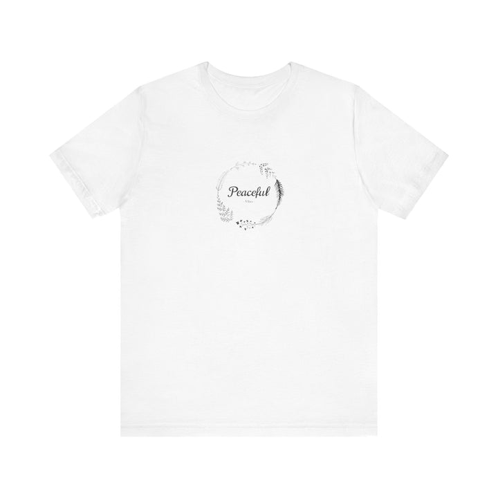 "Peaceful Vibes" Unisex Jersey Short Sleeve Tee – Comfort Meets Style