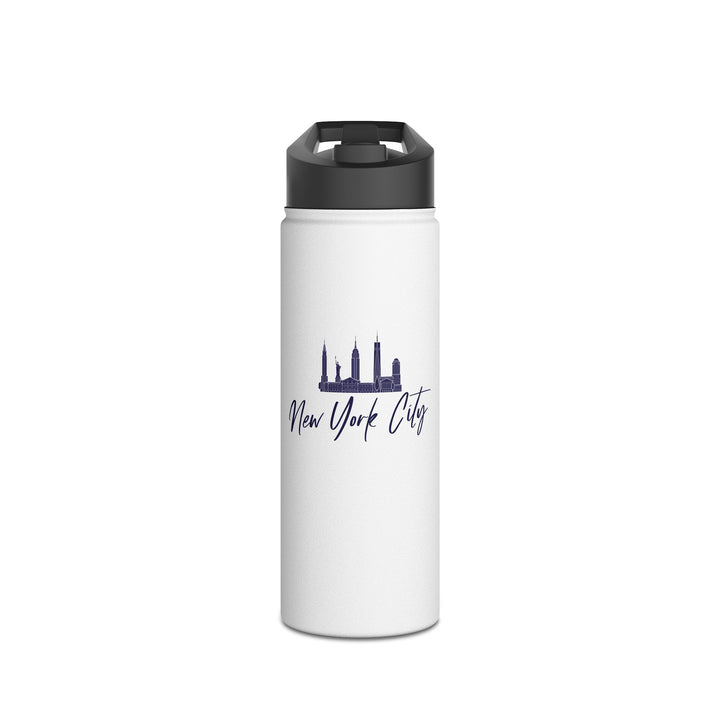 "New York City" Stainless Steel Water Bottle, Standard Lid