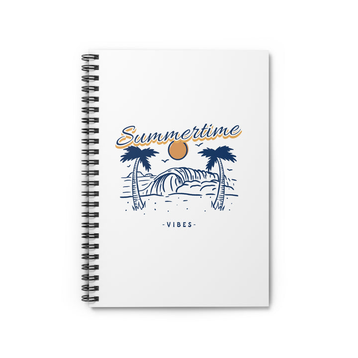 "Summertime Vibes" Sunshine on Every Page Spiral Notebook - Ruled Line