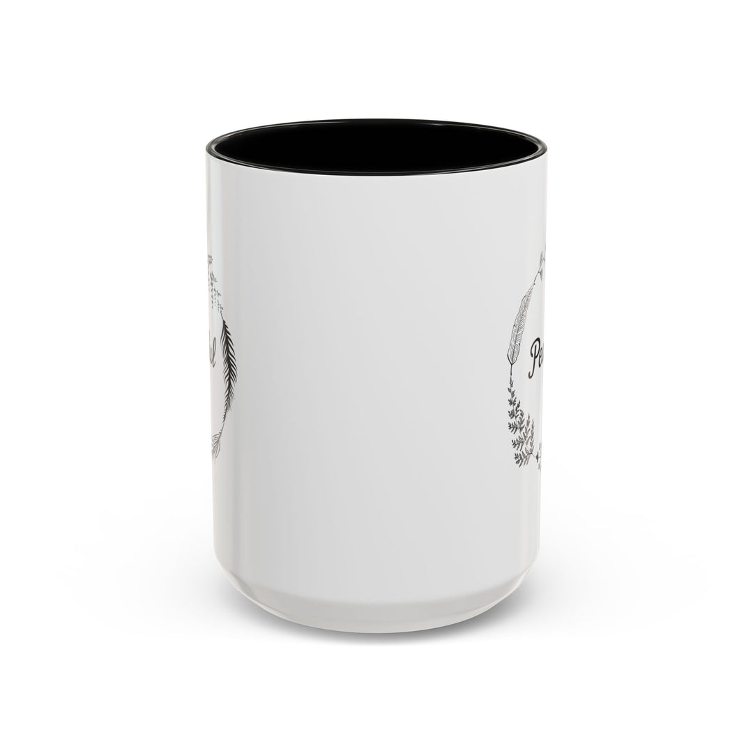 "Peaceful Vibes" Accent Coffee Mug (11, 15oz)