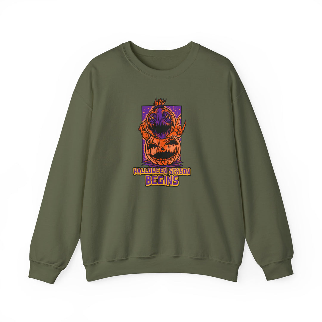 "Halloween Season Begins" - Start The Spookfest Crewneck Sweatshirt