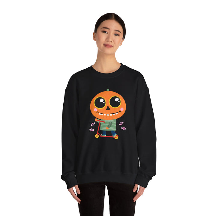 "Pumpkin Rider" - Rev Up Your Halloween Crewneck Sweatshirt