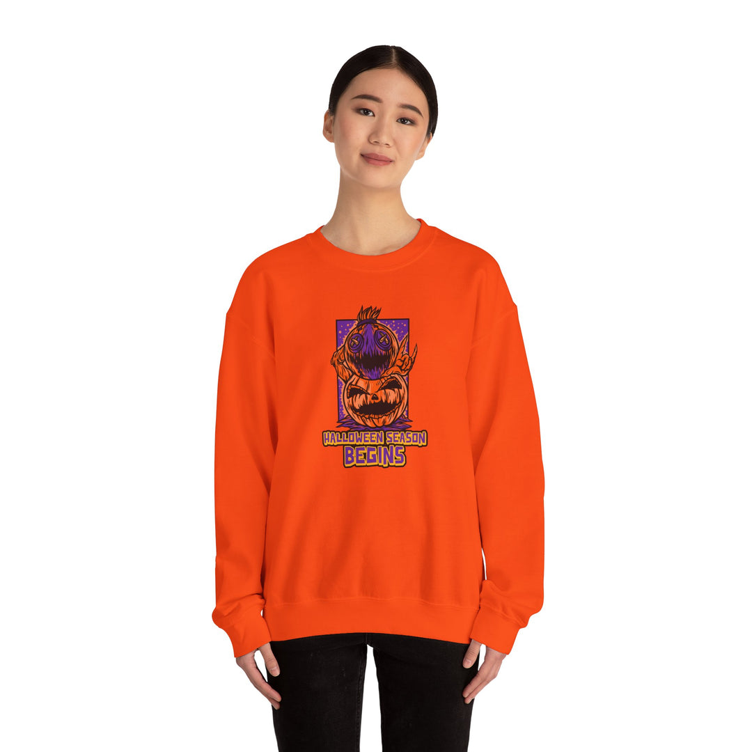 "Halloween Season Begins" - Start The Spookfest Crewneck Sweatshirt