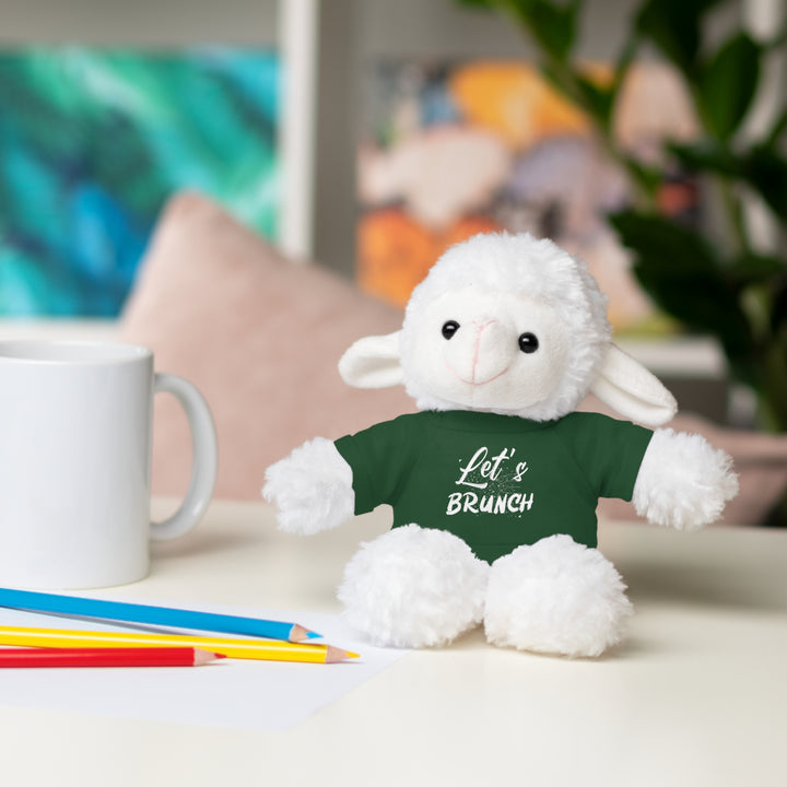 "Let's Brunch" Stuffed Animals with Tee = Cuddly Fun!