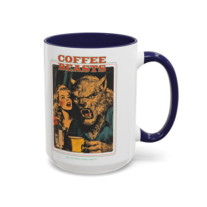 "Coffee Beasts" Accent Mug – Bold Sips, Bold Style