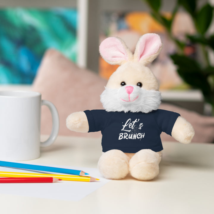 "Let's Brunch" Stuffed Animals with Tee = Cuddly Fun!