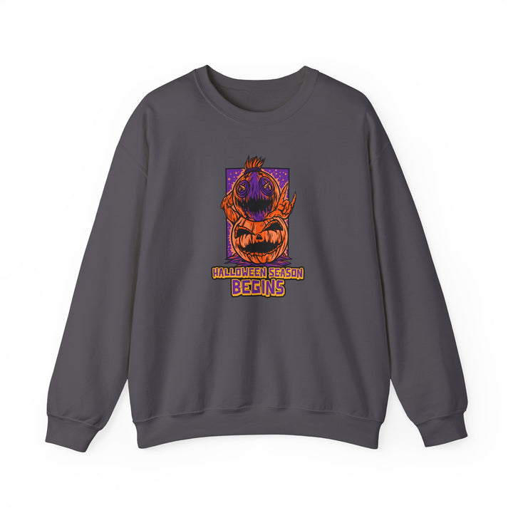 "Halloween Season Begins" - Start The Spookfest Crewneck Sweatshirt