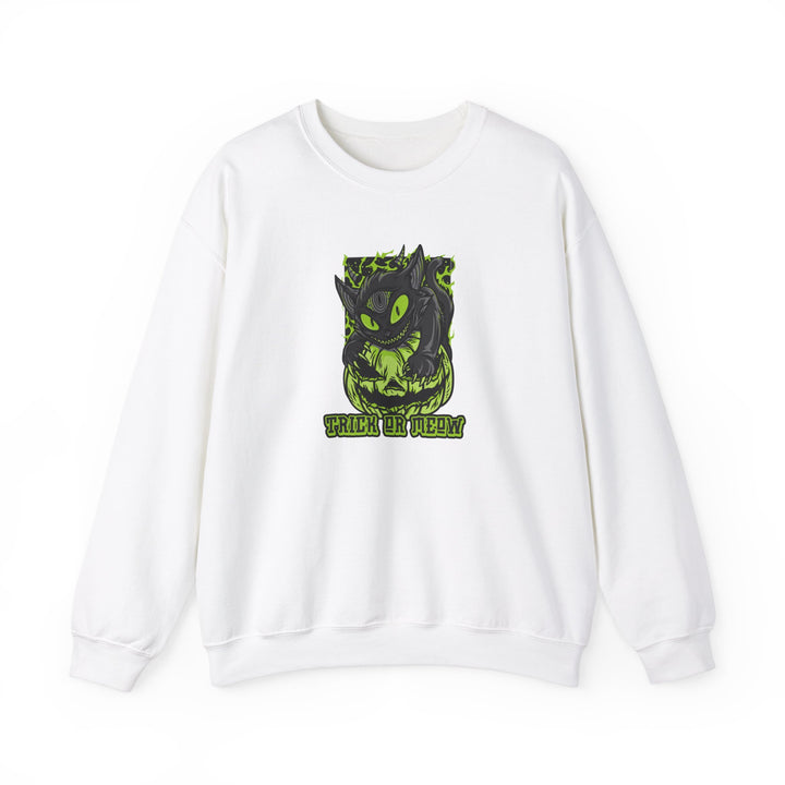 "Trick or Meow" - Spooky Purrfection! Crewneck Sweatshirt