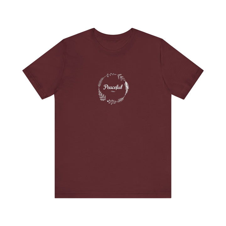 "Peaceful Vibes" Unisex Jersey Short Sleeve Tee – Comfort Meets Style