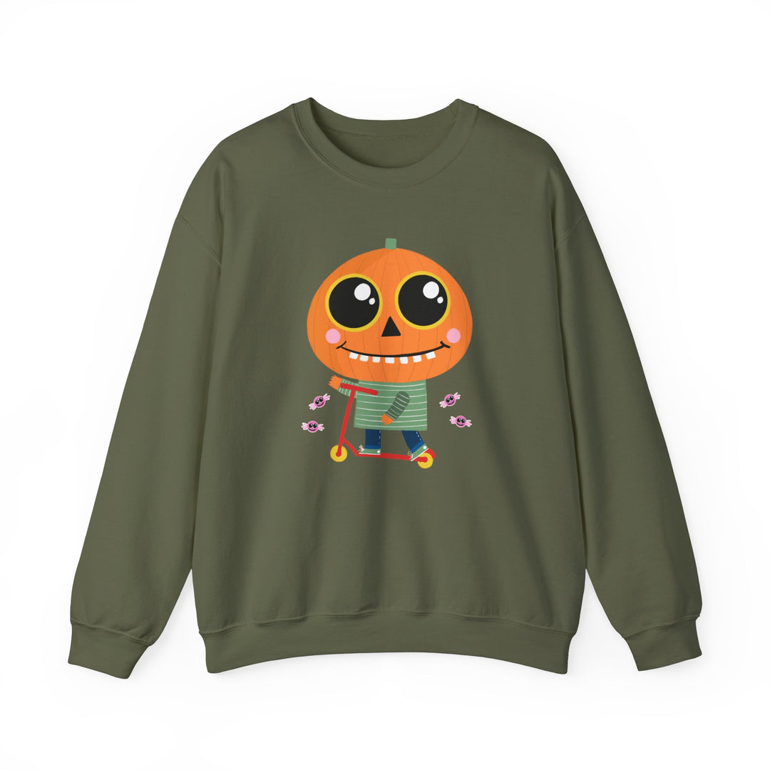 "Pumpkin Rider" - Rev Up Your Halloween Crewneck Sweatshirt