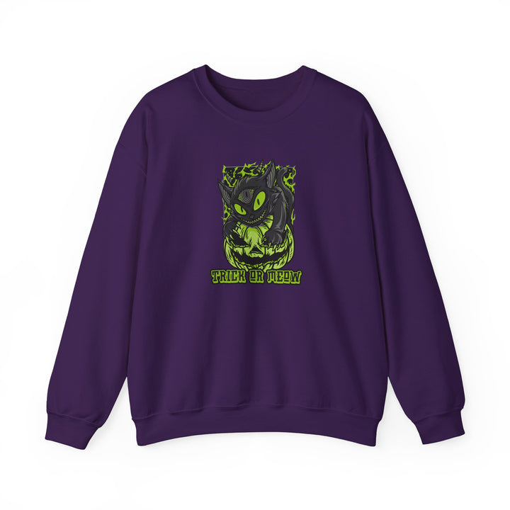 "Trick or Meow" - Spooky Purrfection! Crewneck Sweatshirt