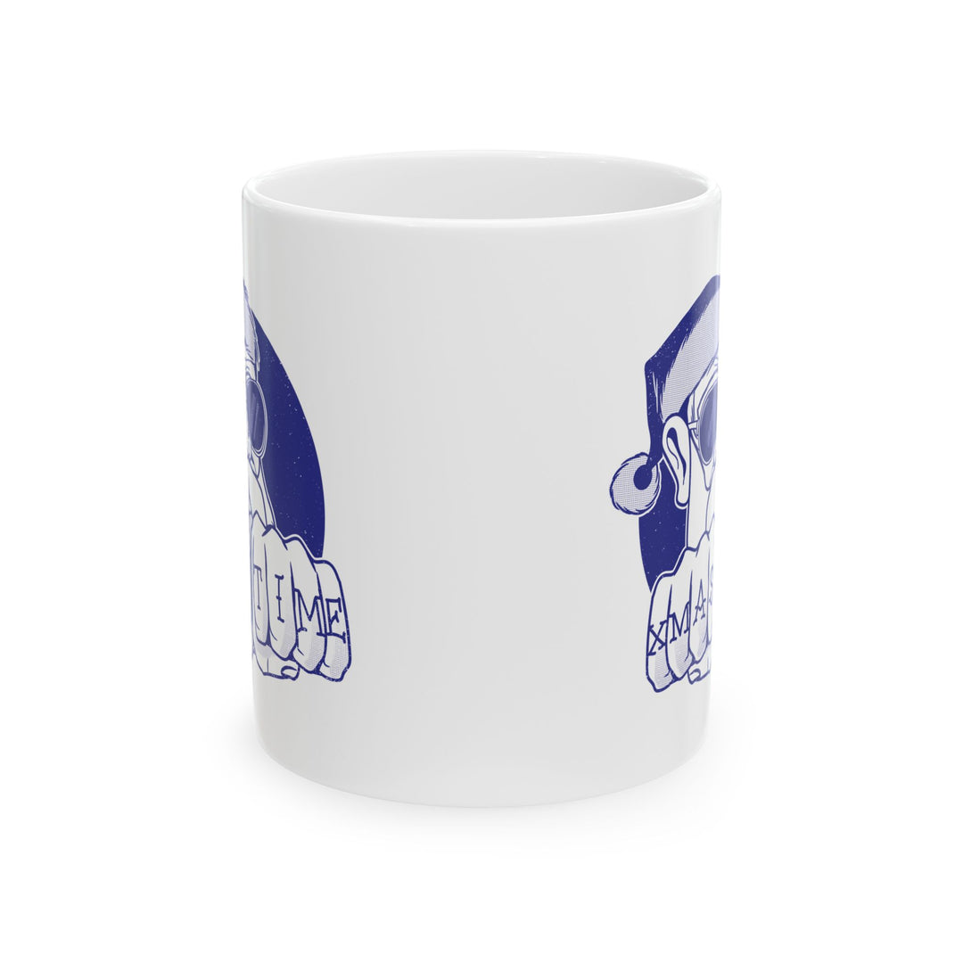 🎄 "XMAS TIME" Festive Mug – Sip in Holiday Style ☕ (navy blue)