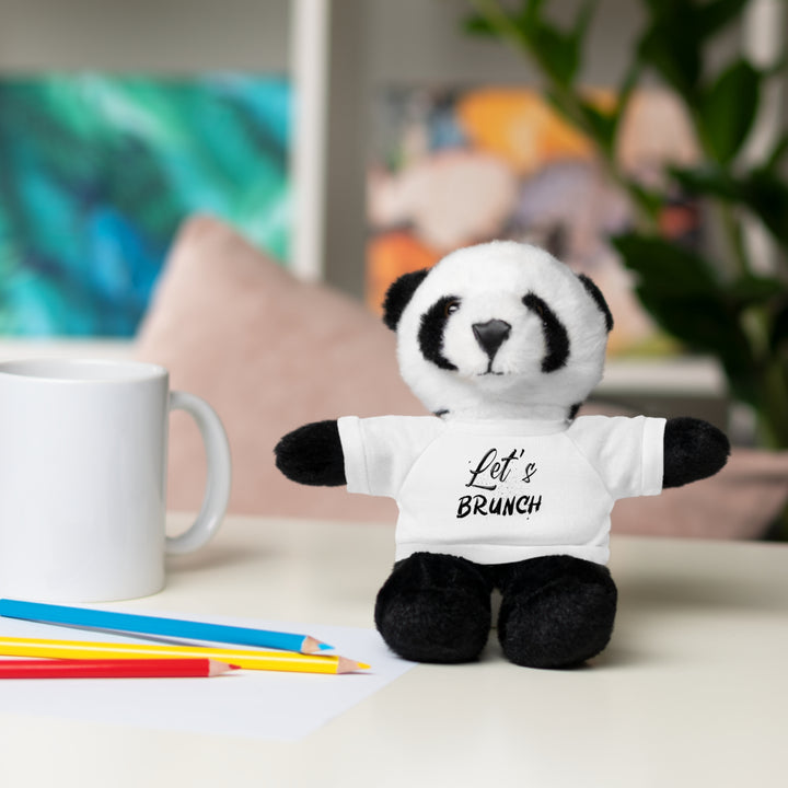 "Let's Brunch" Stuffed Animals with Tee = Cuddly Fun!