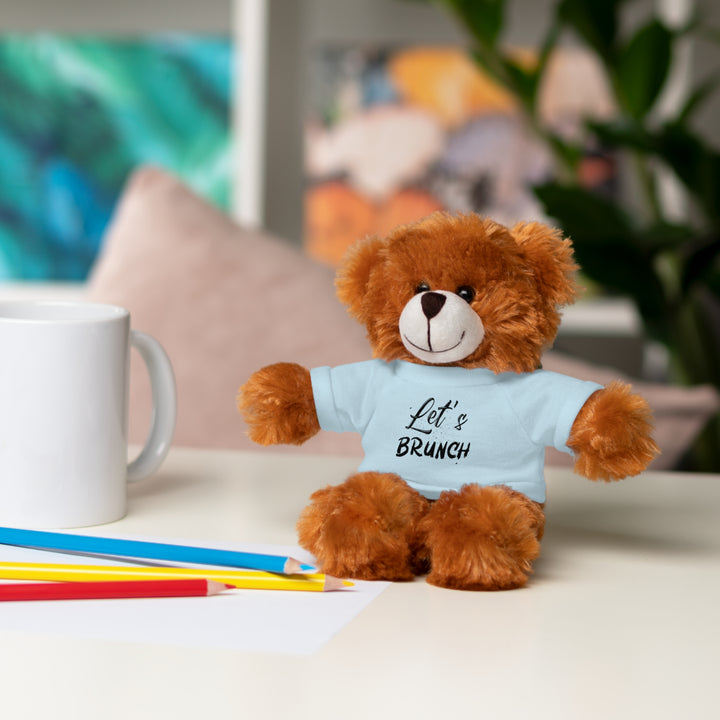 "Let's Brunch" Stuffed Animals with Tee = Cuddly Fun!